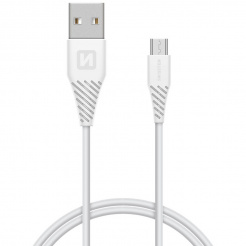 Cablu de date SWISSTEN USB / microUSB 1,5 m - white