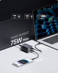 Voltme VITO Go EzTravel Încărcător de birou 75W (negru)