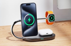 Voltme MagPak 3-IN-1 Series Qi2 + MFI (negru)