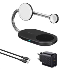  Voltme MagPak 3-IN-1 Series Qi2 + MFI (negru) 