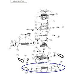 Role de rulare active cu perie PVC pentru Dolphin S200, S300i