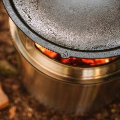 Placă de grătar cu extensie pentru soba Bonfire Solo