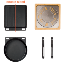  Set de ustensile de gătit din fontă pentru cuptorul de pizza Solo Stove 