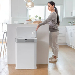 Simplehuman Sensor 58 L - oțel alb