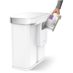 Simplehuman Dual Sensor 58 L (34/24) - oțel alb