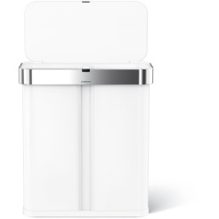 Simplehuman Dual Sensor 58 L (34/24) - oțel alb