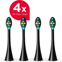 Cap de înlocuire Concept ZK0071 pentru Perfect Smile ZK701x - 4 buc (negru) 