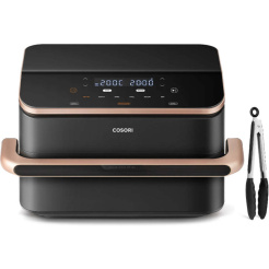 Frigider cu aer cald Cosori Dual Blaze TwinFry Smart 10L + clește - negru