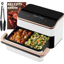 Cosori Dual Blaze TwinFry Smart 10L + clește - alb