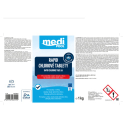mediPOOL Rapid - tablete de clor de 20 g, 1,0 kg