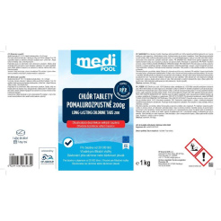 mediPOOL CLOR tablete cu dizolvare lentă 200 g 1,0 kg