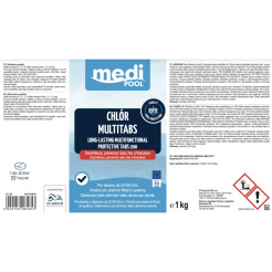 mediPOOL Tablete multifuncționale cu dizolvare lentă (fără cupru) 200 g, 1,0 kg 5527701MP03