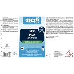 mediPOOL STOP ALGELOR - Protecție împotriva algelor, fără spumă, 1,0 l