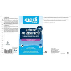 mediPOOL Floculant lichid pentru toate tipurile de filtre, 1,0 l