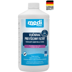 mediPOOL Floculant lichid pentru toate tipurile de filtre, 1,0 l