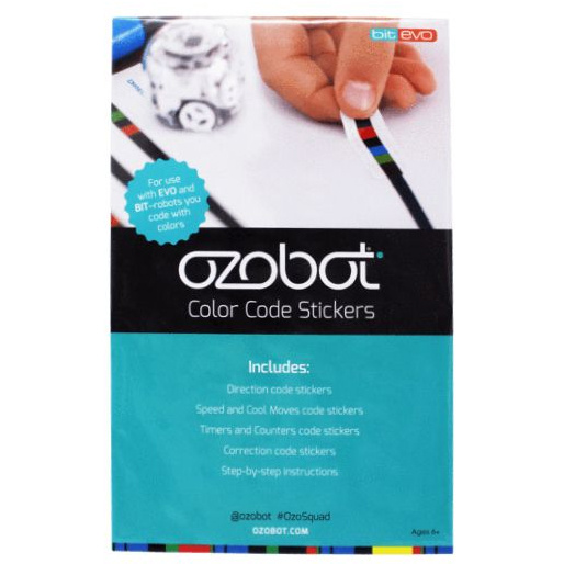Ozobot - autocolante cu coduri de colorate