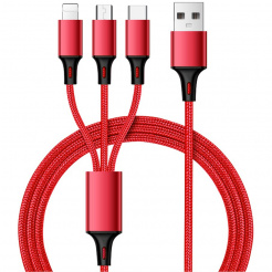 Cablu USB de încărcare și sincronizare 3 în 1