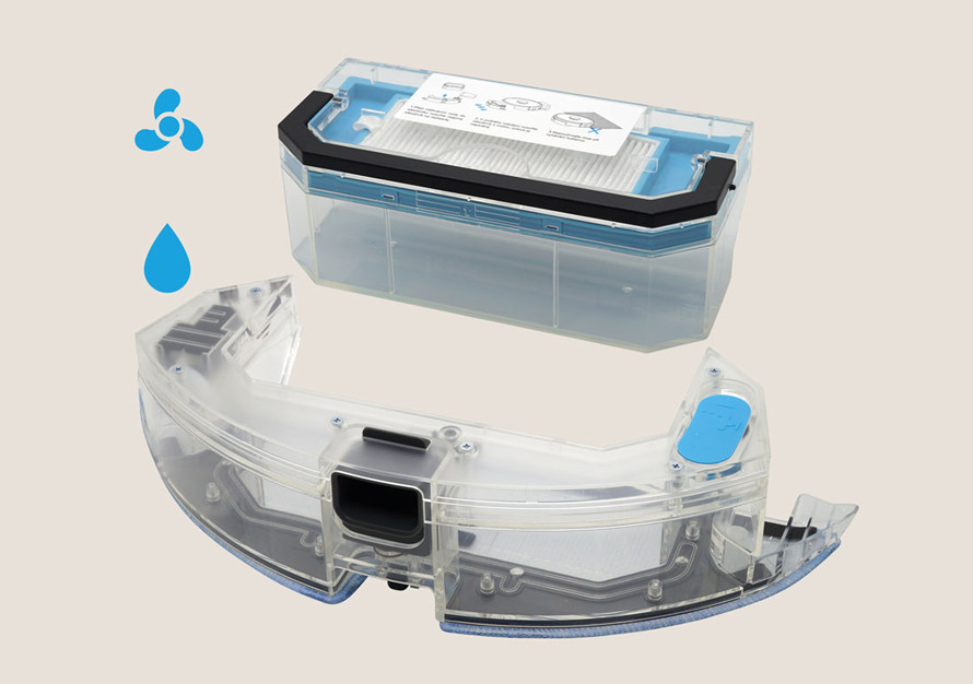 Rezervor dual cu dozare electronică a apei