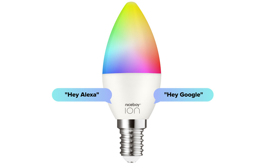 Prezentarea becului inteligent Niceboy ION SmartBulb RGB 5,5W - E14