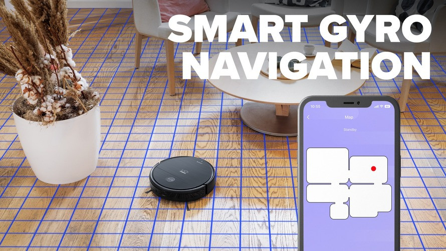 Sistemul de navigare inteligent NaviGATE garantează acoperirea completă a podelei