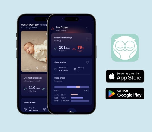 Aplicația Owlet Care pentru monitorizarea confortabilă de oriunde