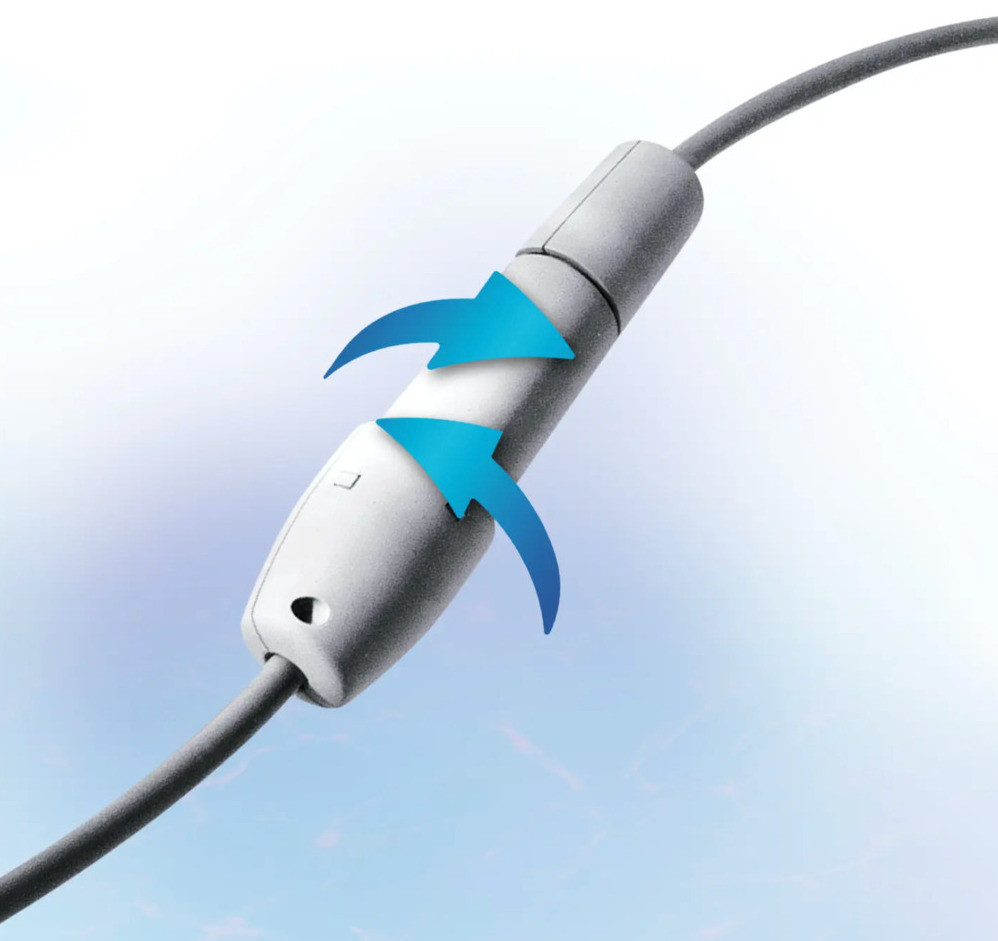 Fără efort: Cablu pivotant anti-încurcare