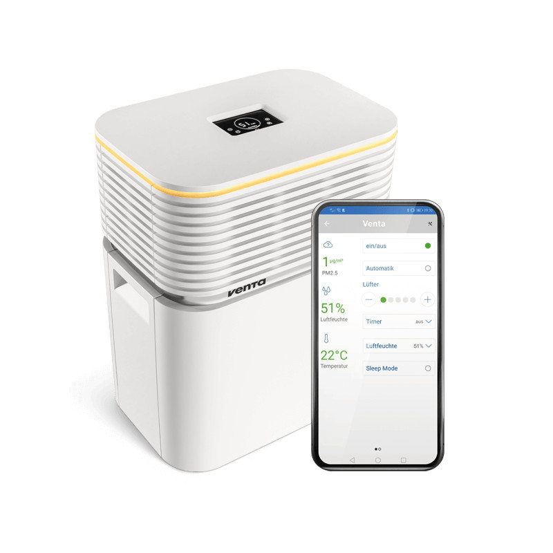 Venta LW74 WiFi AeroStyle poate fi controlat prin intermediul aplicației mobile