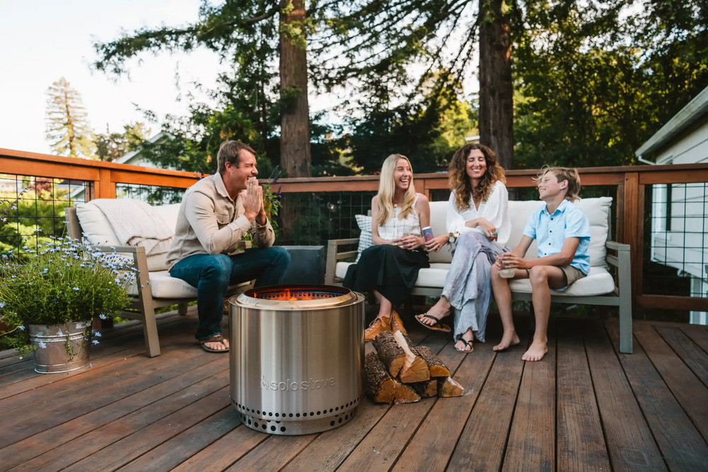  Șemineu fără fum cu bază