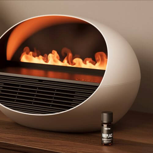 Bucurați-vă de atmosfera confortabilă a șemineului