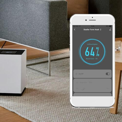 Controlați umiditatea prin intermediul aplicației