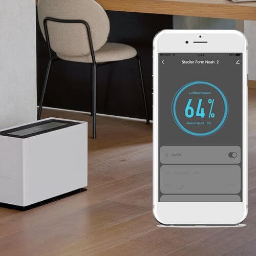 Controlați umiditatea prin intermediul aplicației