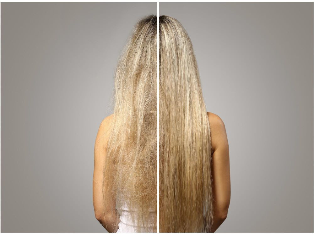 Păr neted în mod natural, fără frizz