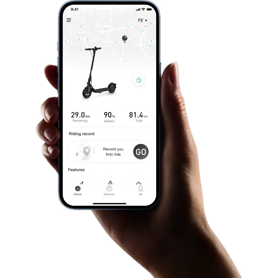 Control ușor și clar al scuterului