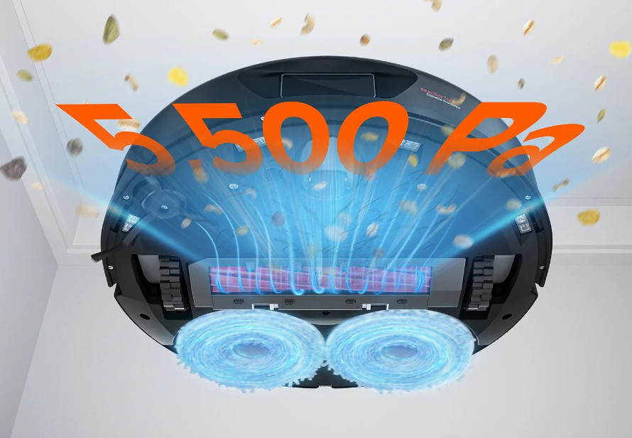 Aspirare puternică 5500 Pa