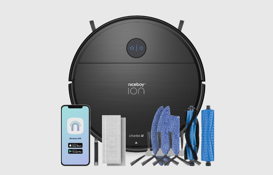 Aspirator robot și mop Niceboy ION Charles i6 Black