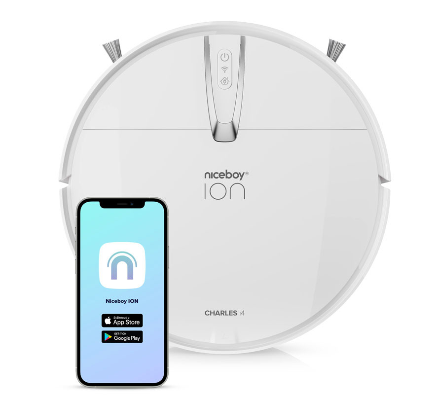 Prezentare aspirator robot Niceboy ION Charles i4 - White