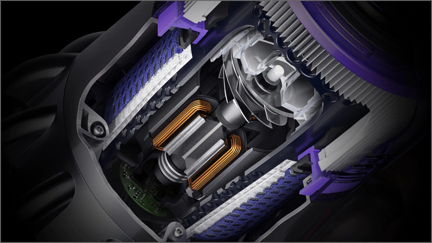 Alimentarea unui motor digital Dyson V10