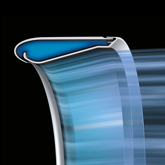 Profil în formă de aripă cu efect Coanda