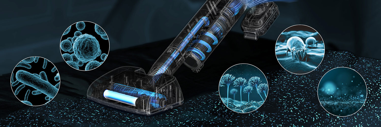Ray Clean UV + elimină 99,9% din viruși și bacterii