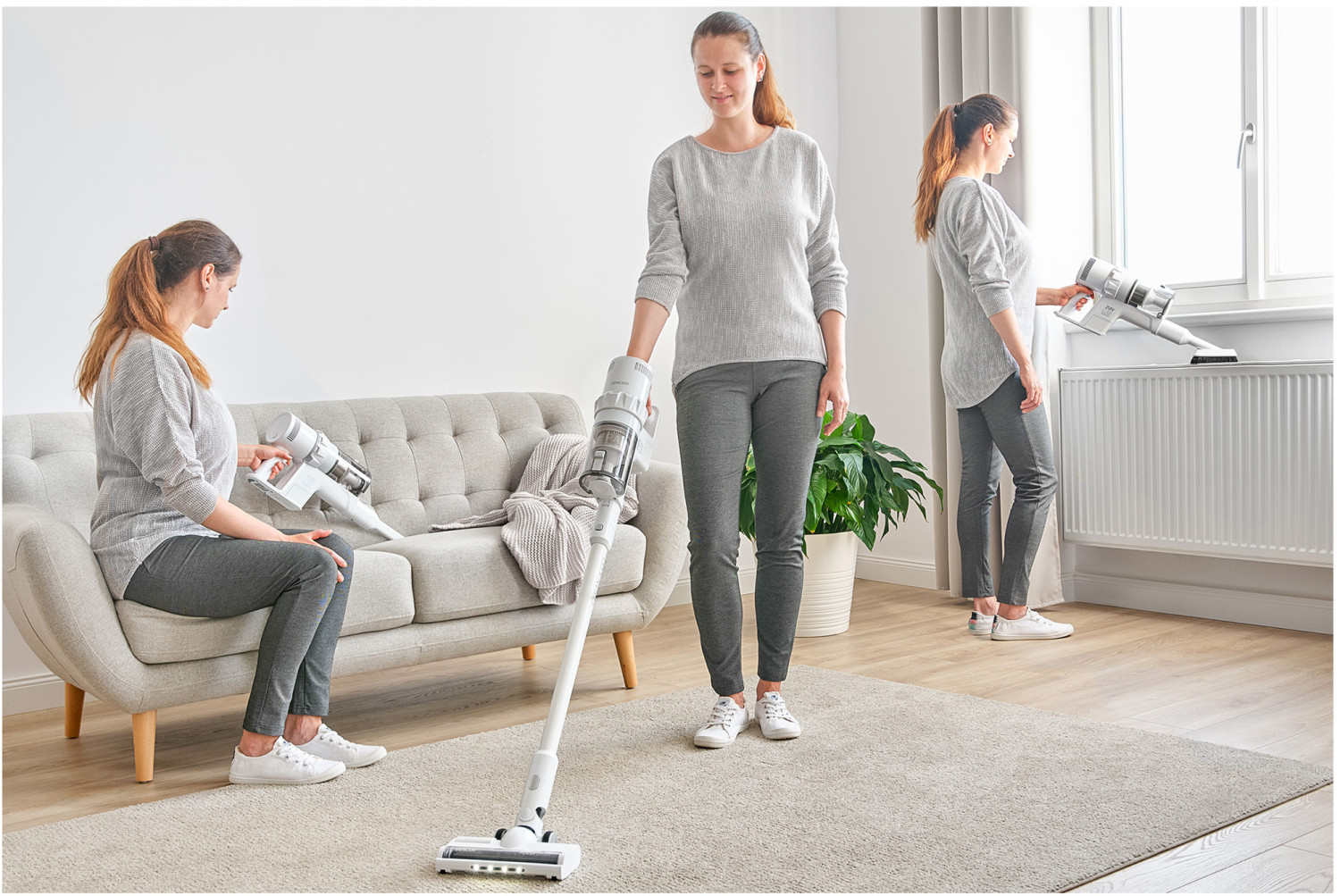 Prezentare aspirator vertical SVC 7522WH 2v1