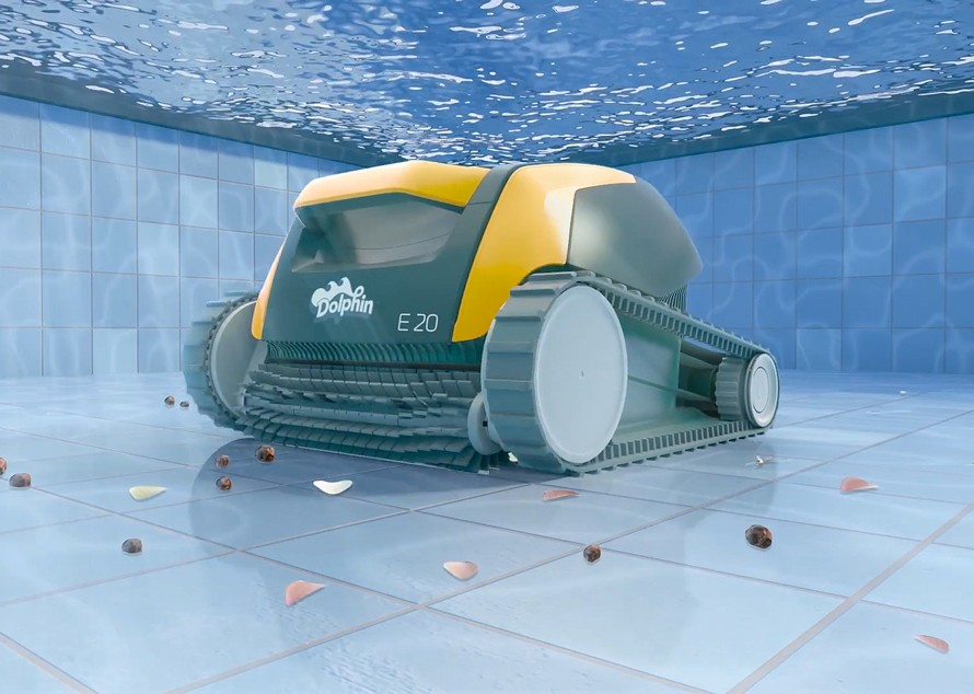 Curăță fundul piscinei și pereții acesteia