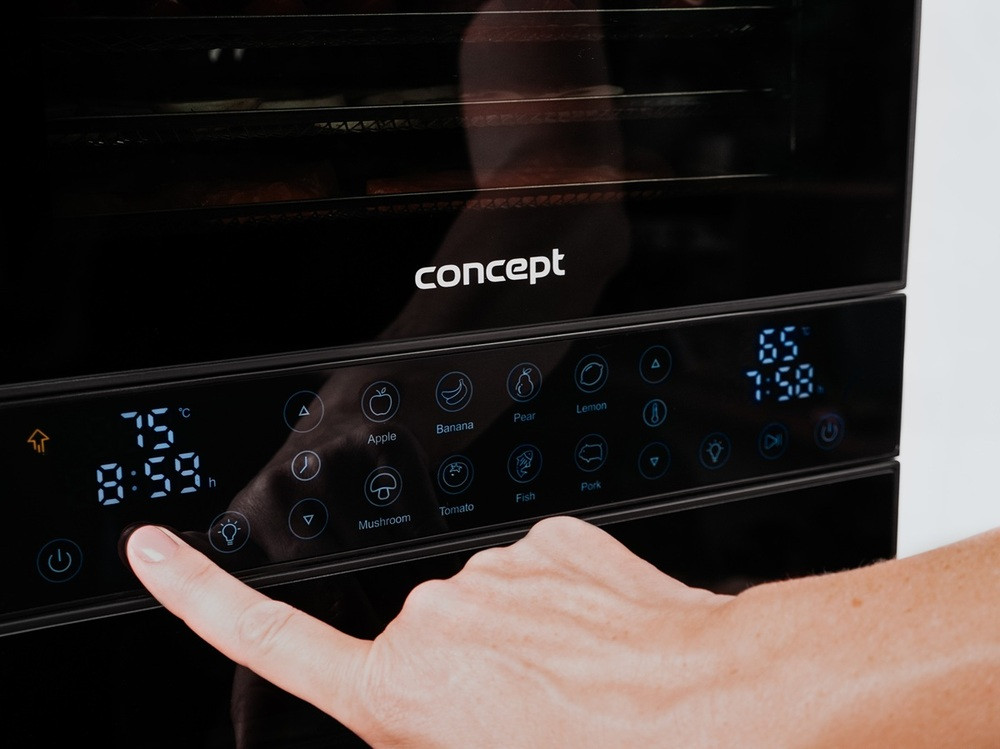 Control tactil intuitiv cu 8 programe presetate